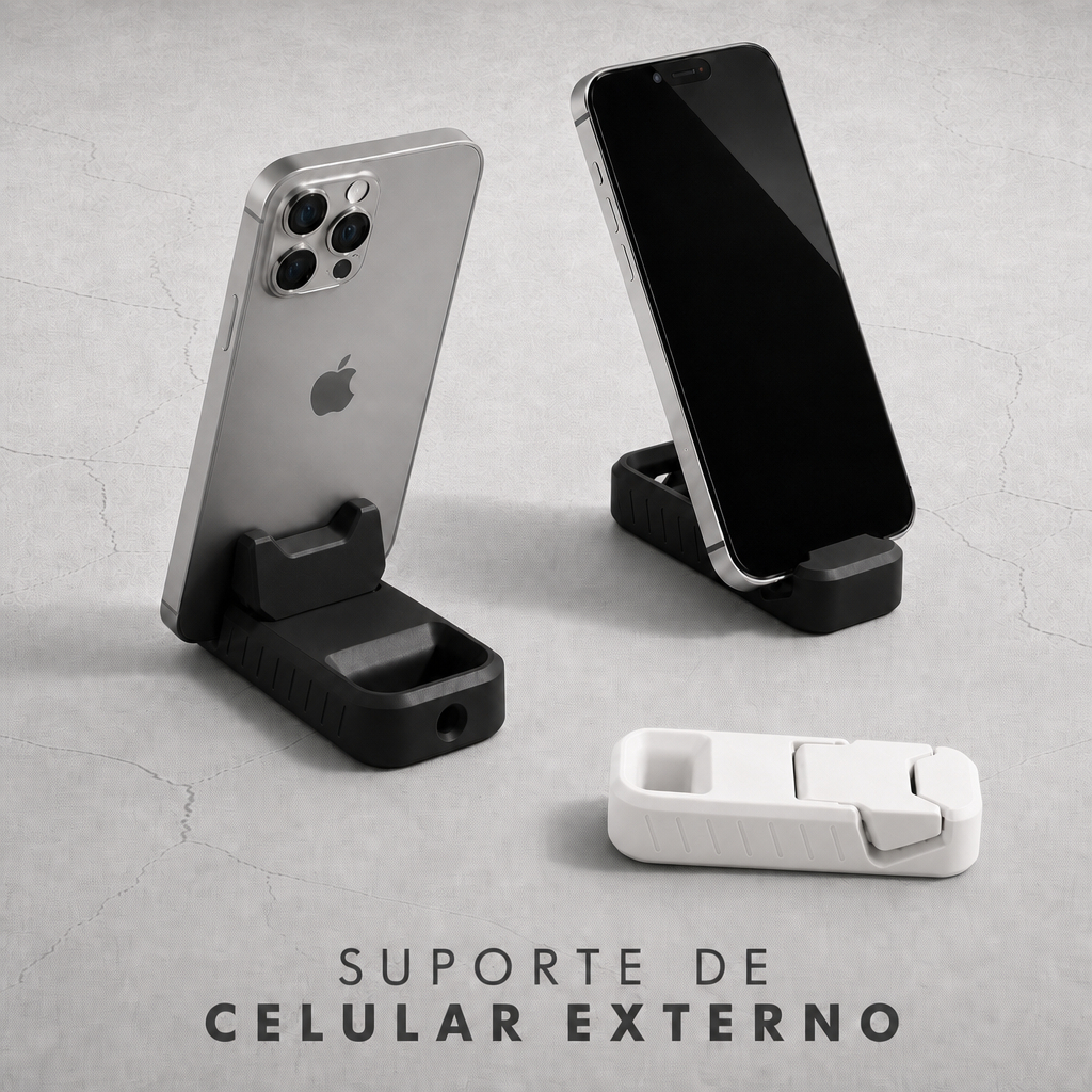 Suporte Para Celular Mesa Flexível Dobrável Compacto Resistente Chaveiro a Prova De Agua Smartphone