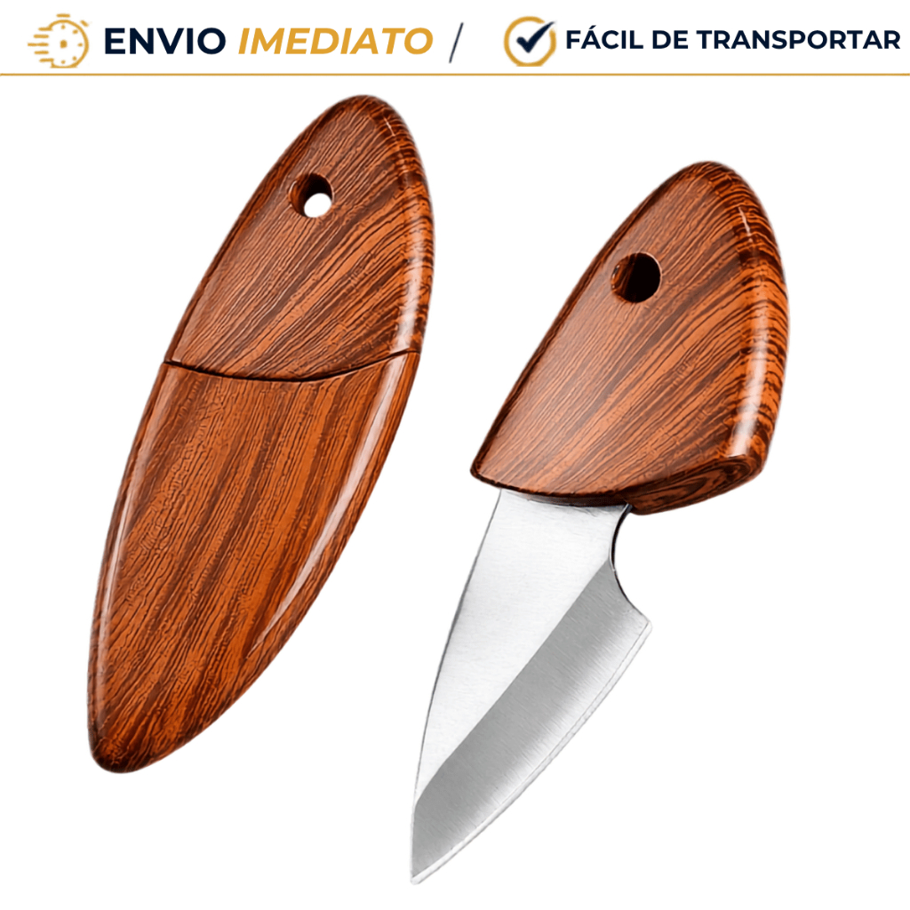 Faca De Frutas Premium Aço Inox Com Bainha Mini Cutelo Para Piquenique Caça Camping Churrasco Pesca