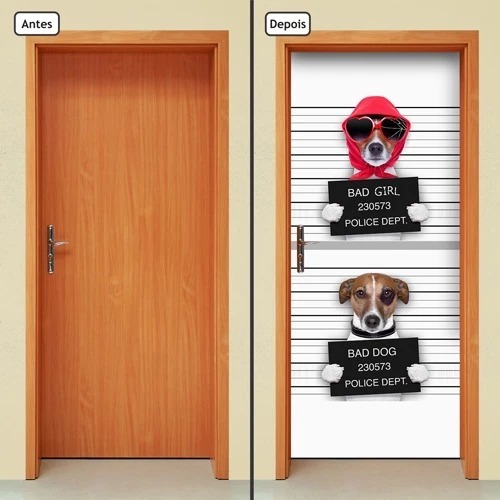 Adesivo Decorativo de Porta Parede Vidro Cachorros Pet Shop Veterinário Gatos Pets Banho Tosa