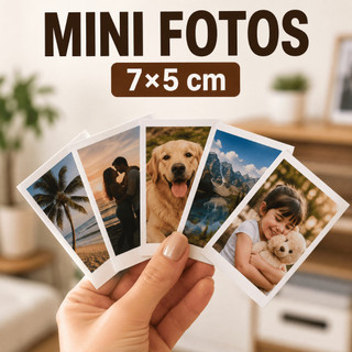 Mini Fotos Personalizadas 7x5cm Foto Estilo Estantânea - Impressa Papel Fotográfico