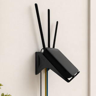 Suporte para Modem Universal Parede Roteador Wi-Fi com Fita Dupla Face Alta Resistência