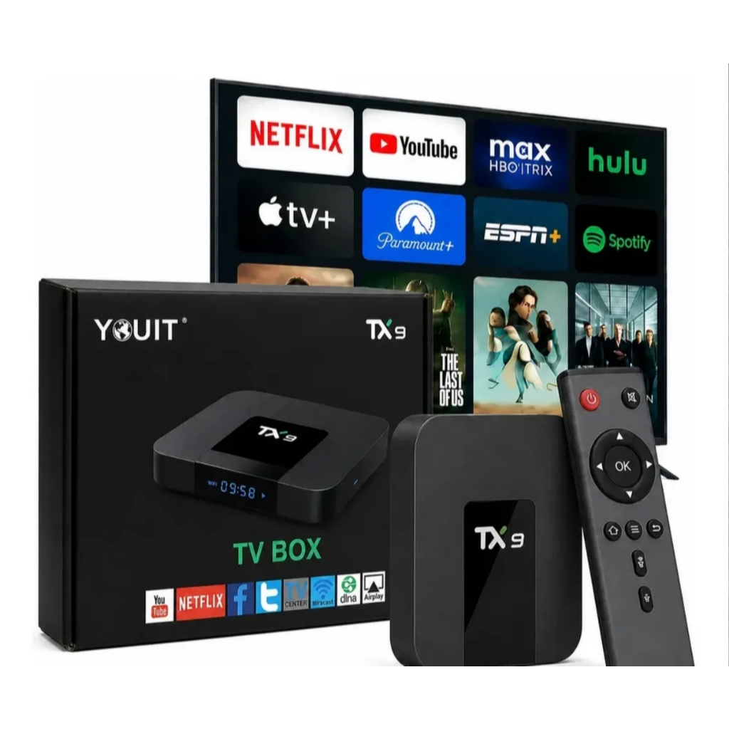 TX9 /BOX Adaptador e Conversor Smart Android 4K Ultra - Suporte 4K, Design Compacto, Instalação Simples