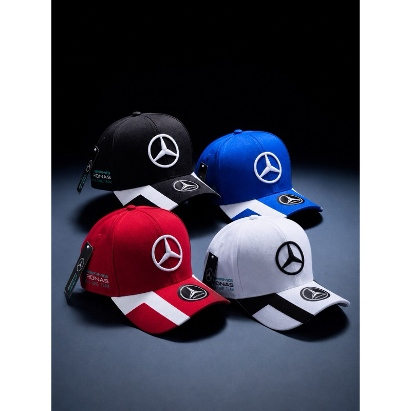 Boné Mercedes Petronas Aba Curva Ajustável Unissex 4 Cores Estilo Esportivo Tamanho Único
