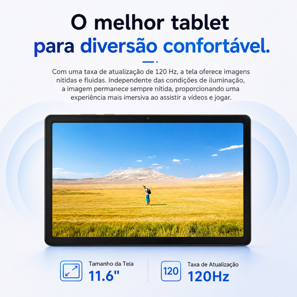 Hancdon Tablet Pro12 Max | 16GB+512GB | Android 15 | Tela FHD 11.6" | 8800mAh 4G/5G LTE 【Envio em até 24 horas】 · foto 2