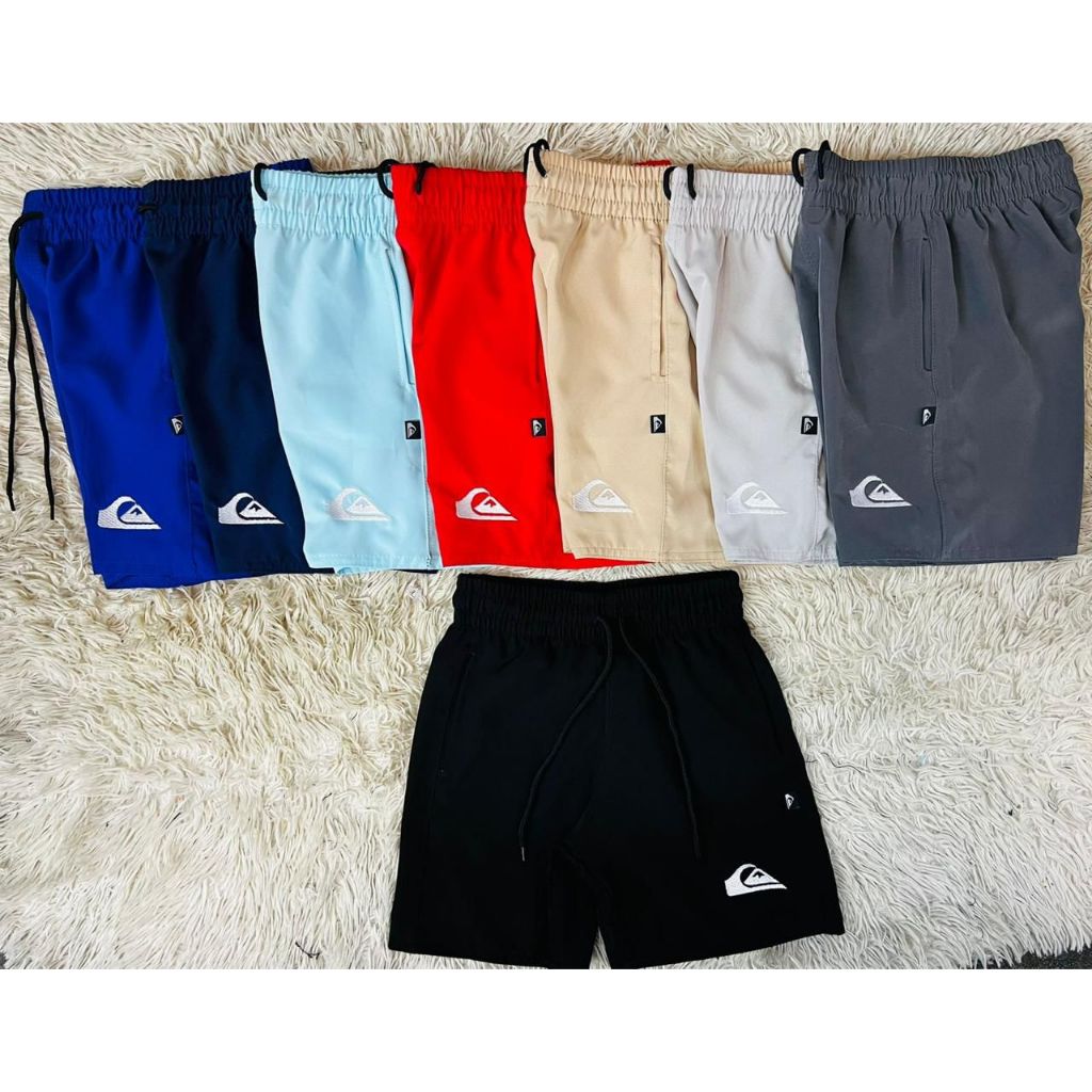 Kit com 2 Short Tactel com  Elastano Masculino infantil Juvenil Surf Praia pode escolher a marca