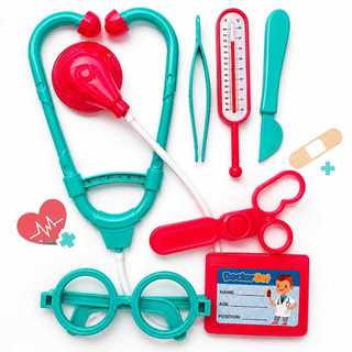 Kit Médica Infantil Brinquedo Doutora 6 Peças Educativo Para Crianças