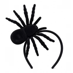 Tiara Aranha Preta Halloween Fantasia Assustadora Acessório Festa Cabelo Maluco