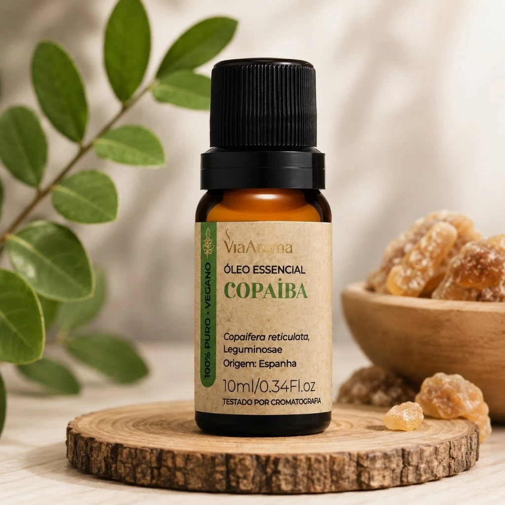 Óleo Essencial de Copaíba 100% Puro 10ml Via Aroma