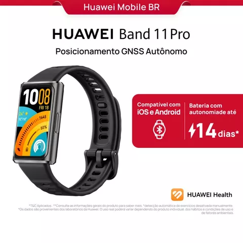 HUAWEI Band 11 Pro | Smartwatch Relogio | Posicionamento GNSS Autônomo | 1,62 polegadas AMOLED