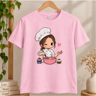 Camiseta Feminina Confeitaria Confeiteira 100% Algodão Estampa Profissão