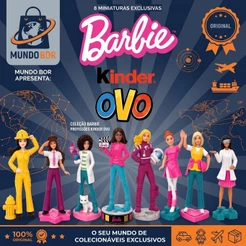 Brinquedo Colecionável Kinder Ovo Barbie Profissões
