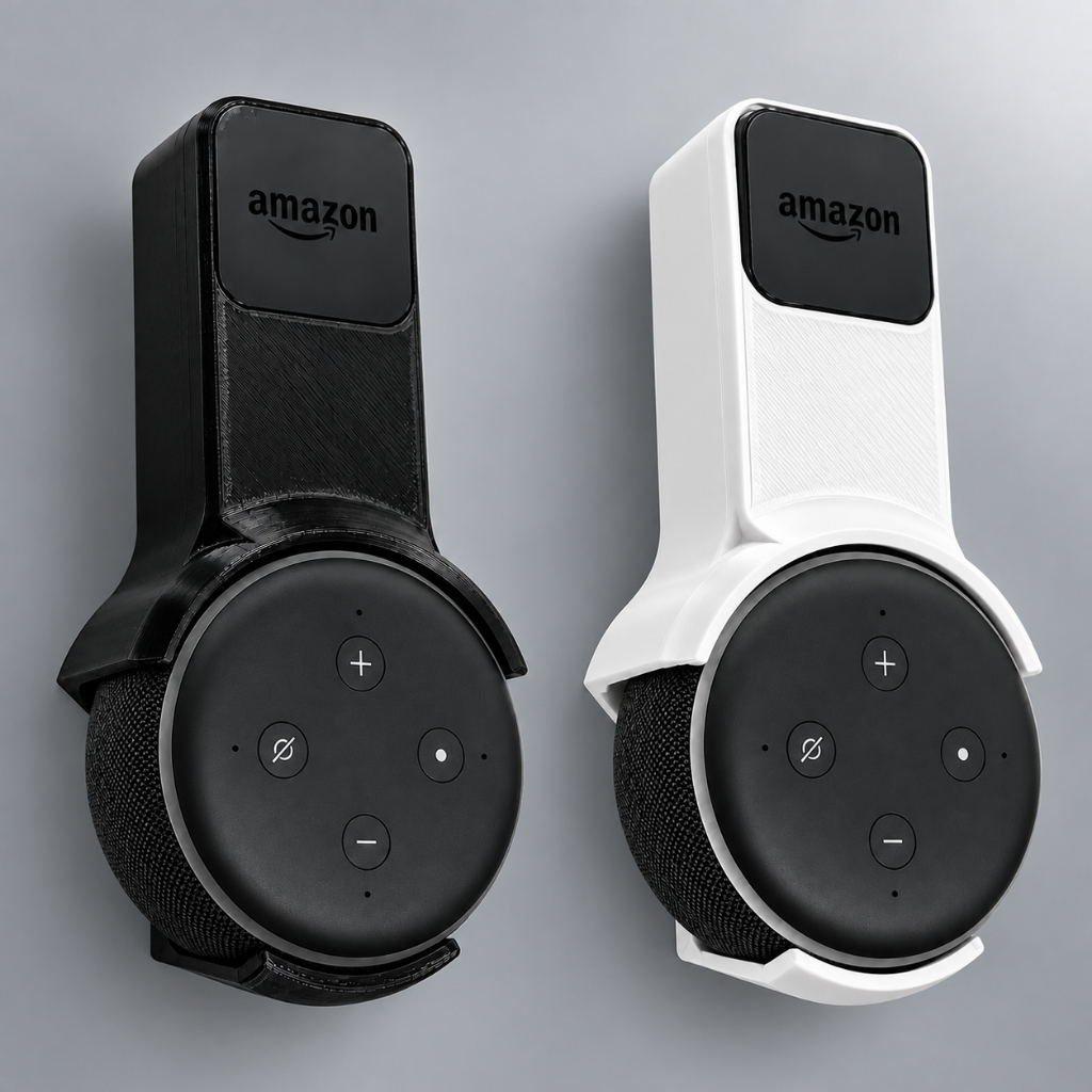 Suporte de Tomada Alexa Echo Dot 3 com Organizador De Cabos
