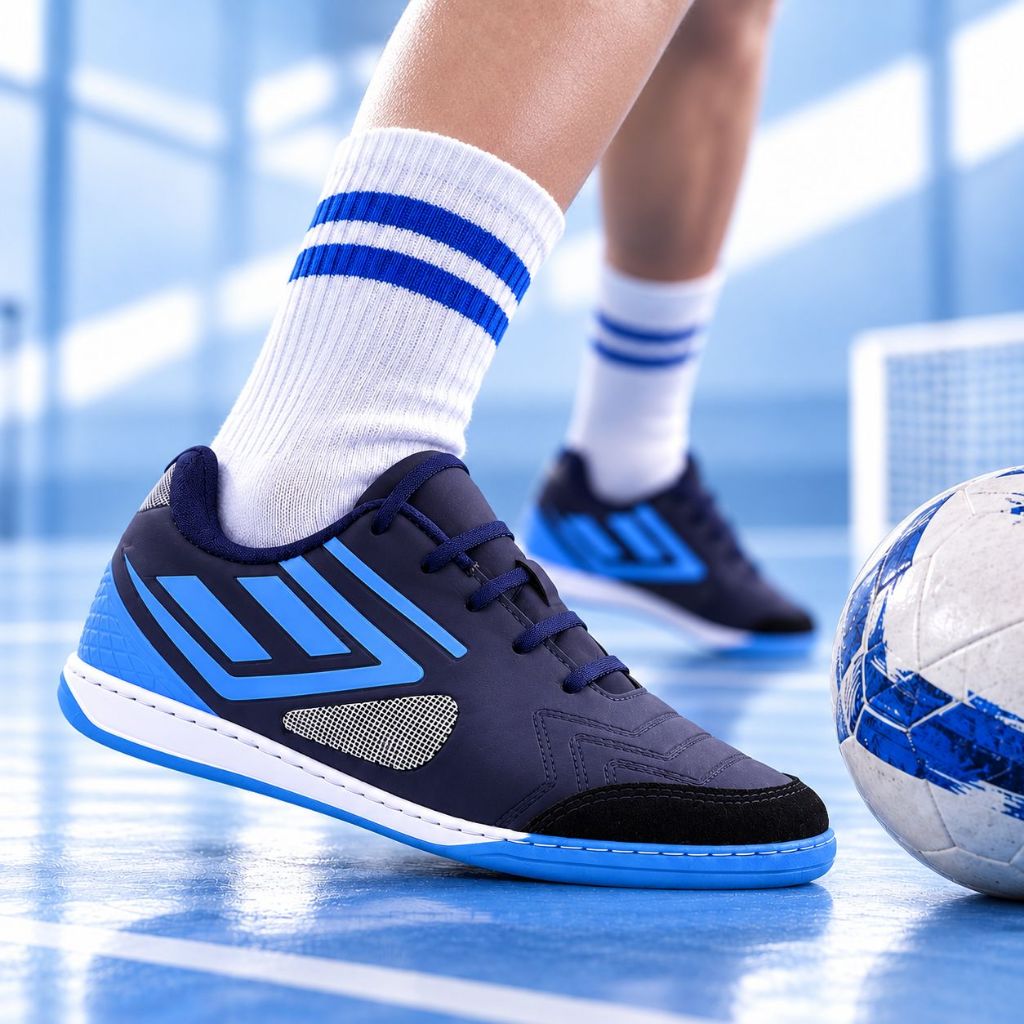 Chuteira Futebol De Salão Infantil Confortável Palmilha Premium Colada e Costurada Futsal Quadra
