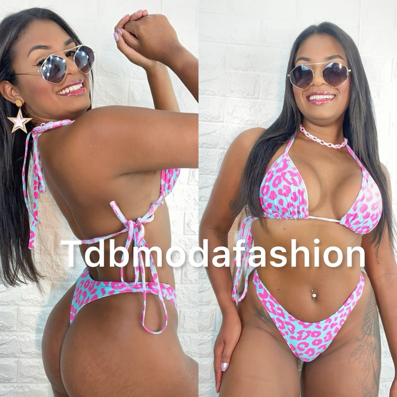 biquíni fio dental blogueira conjunto empina bumbum