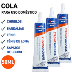 Cola para reparo de calçados flexível à prova d'água não endurece cola resistente para sapatos