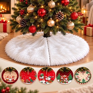 Saia Tapete Base Para Árvore de Natal Grande Enfeite Decoração Natalino Linda