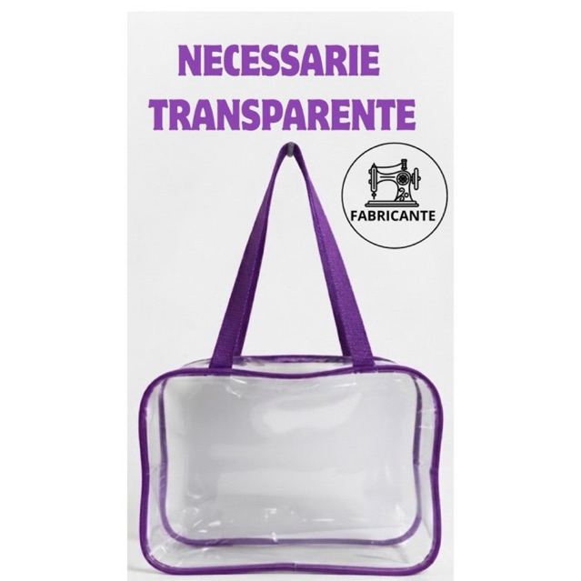 Bolsa Necessaire Organizadora Transparentes PVC cristal – Viagem, Maquiagem, Academia, Enfermagem