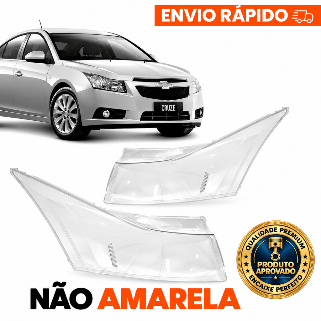 Lente Farol Chevrolet Cruze 2011 2012 2013 2014 2015 2016