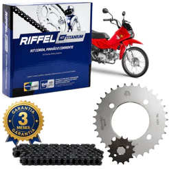 Kit Quite Relação Tração Transmissão Pop 100 2007 À 2015 Original Riffel