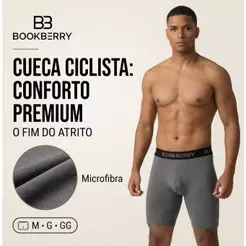 Kit 3 ou 5 Cuecas Boxer Ciclista Long Leg Microfibra Qualidade