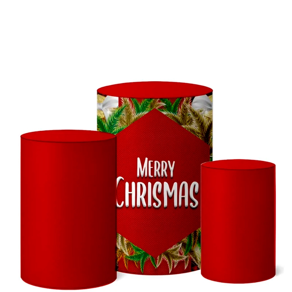 Trio Capas De Cilindro Veste Facil Natal