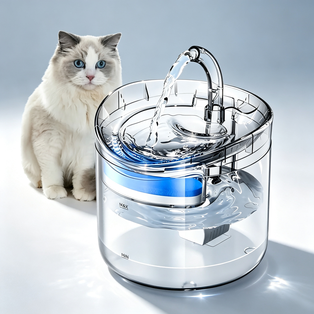Bebedouro Fonte de Agua Gato Cao Cachorro Pet 2 Litros Animal de Estimaçao Filtro USB Agua Fresca Automatico Silencioso