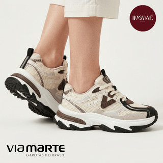 Tênis Chunky Via Marte Feminino Casual Confortável Plataforma Moda Blogueira Estiloso Original