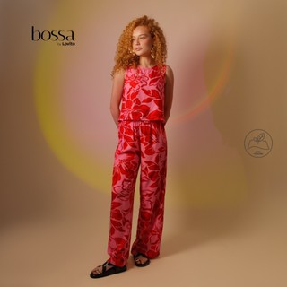 Lovito Bossa Conjunto Estampado Costas Abertas Em Viscose PSB1250BRL1280