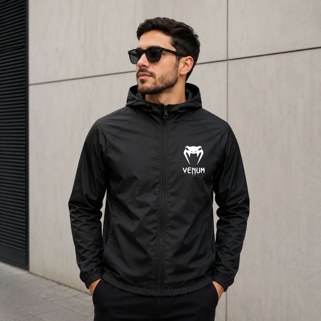Jaqueta Masculina Blusa Corta Vento Premium Venum Mma Luta Treino