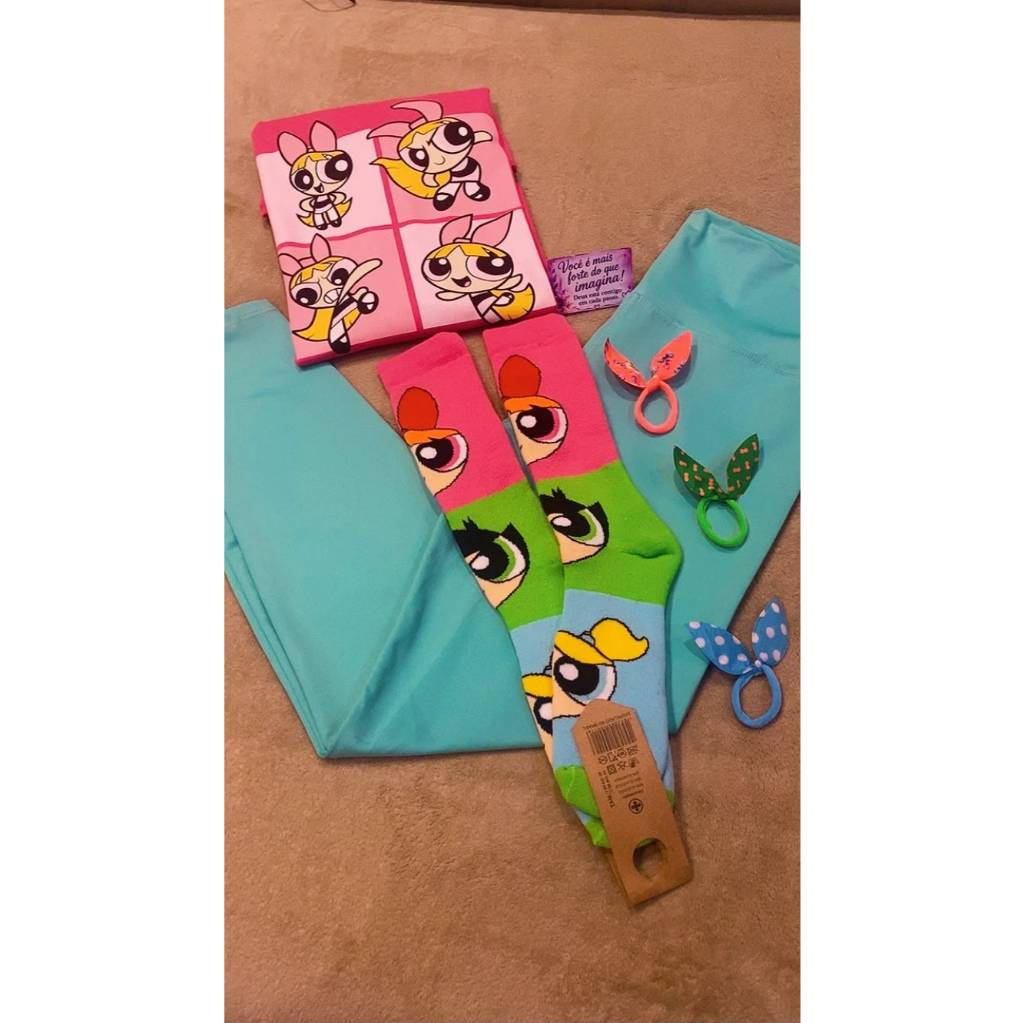 Conjunto Exclusivo Conjunto completo com a estampa das  Meninas Superpoderosas