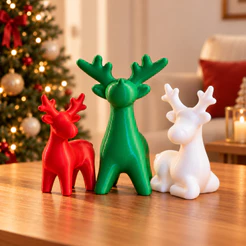 Kit 3 Rena Enfeites Natalinos Decoração de Natal Ornamento Natalino Decorativo dezembro decorativo festa