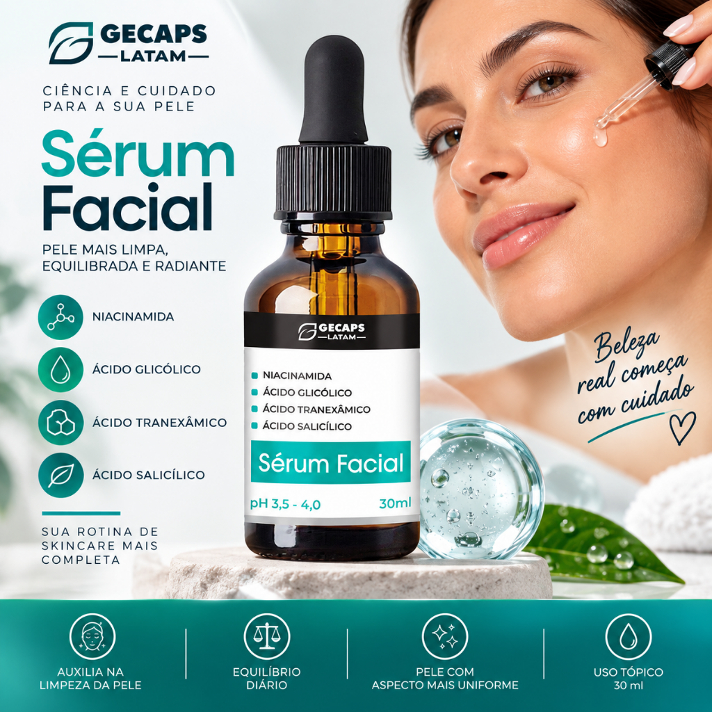 Sérum Clareador de Manchas Facial - Hidratante 30ml