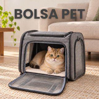 Bolsa de Transporte para Cães e Gatos Mochila Avião Mala de Viagem Respirável para Animais