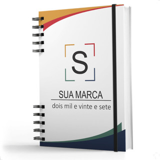 AGENDA 2027 PERSONALIZADA COM SUA LOGO/FOTO CAPA DURA
