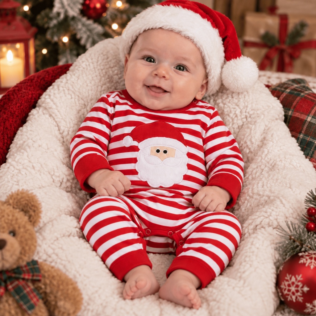 Macacão bebê Natal Roupinha de natal bebê unissex