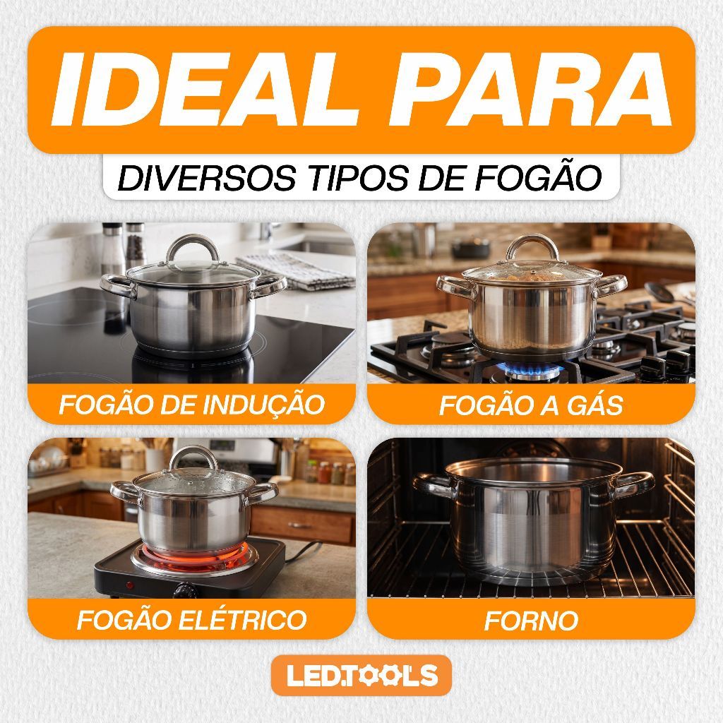 Jogo De Panelas Genebra Antiaderente 19 Peças + Utensílios em Silicone Premium · foto 2