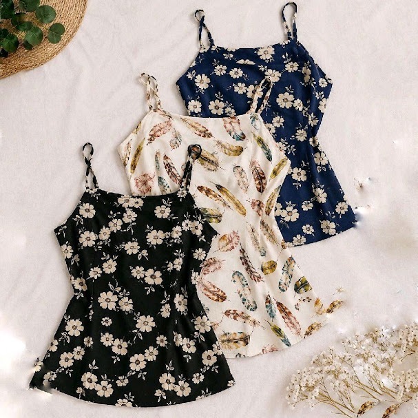 Regata Feminina Cetim Estampada Alcinha regulável Blusa feminina elegante P M G GG G1 G2 G3