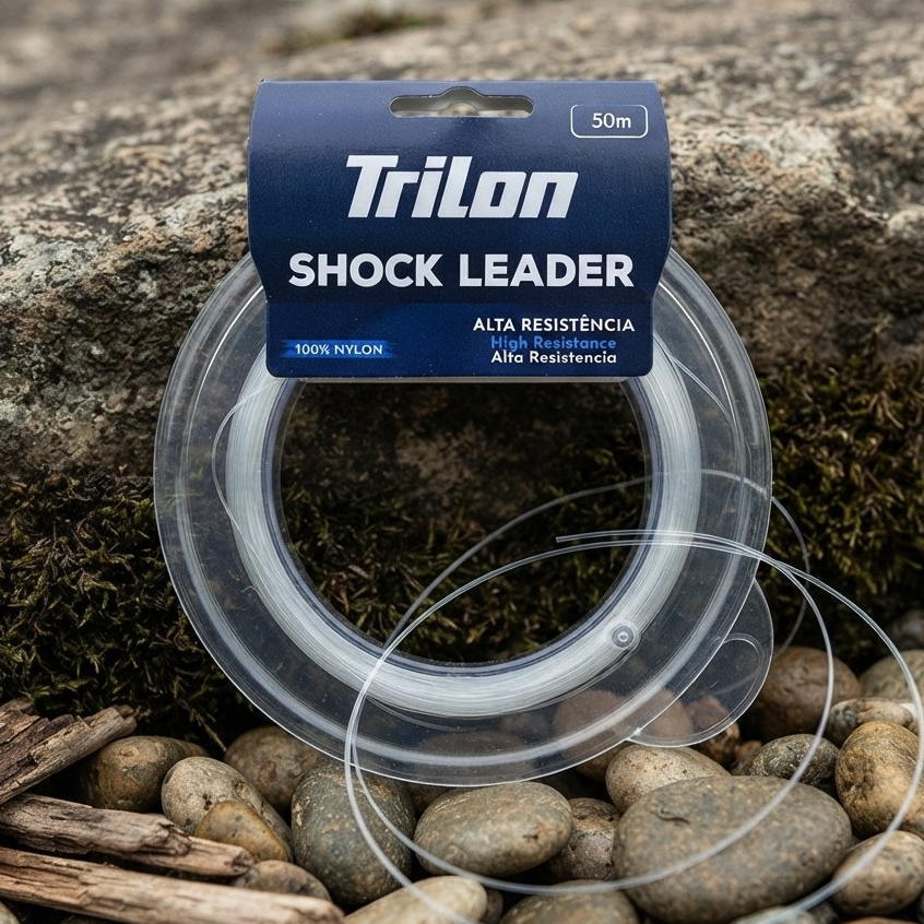 Linha Trilon Shock Leader 50m Várias Bitolas Mazzaferro – Alta Resistência e Abrasão