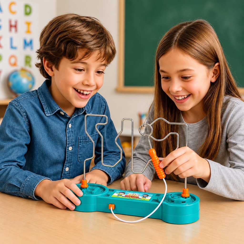 Jogo Desafio Do Choque Labirinto Brinquedo Infantil Com Luz E Som Criativo e Divertido