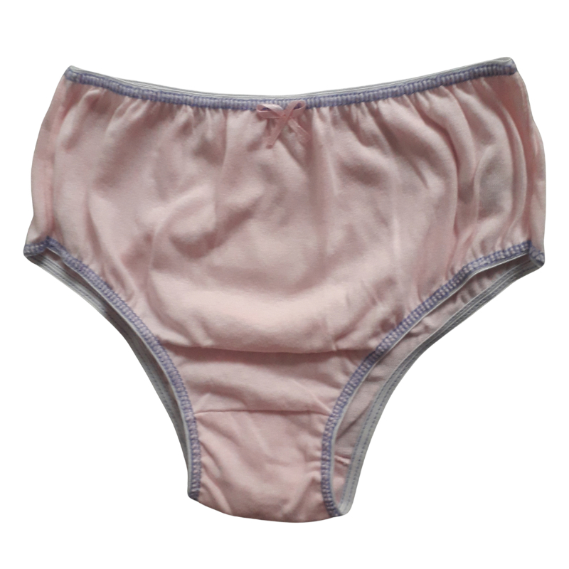 kit 3 calcinhas infantil menina lisa 100% algodão macia confortável cores sortidas tamanhos P a G