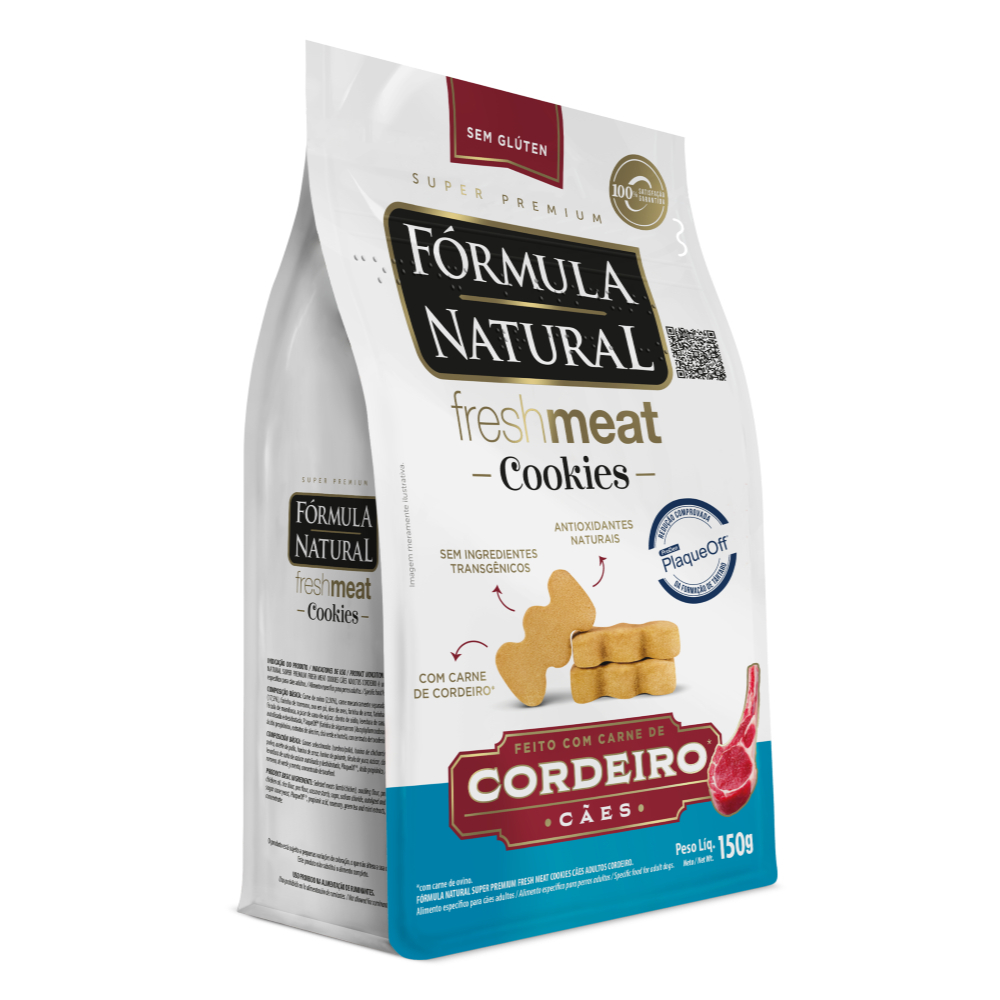 Biscoito Cães Fórmula Natural Fresh Meat Cordeiro 150gr — imagem 2 de 2