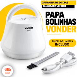 Papa Bolinhas a Bateria Leve e Portátil Com Lâminas de Alto Poder de Remoção PBV037 Vonder OFERTA
