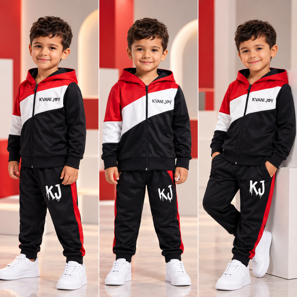 Conjunto Infantil De Inverno - Casaco  + Calça Masculino - Veste Do 2 Ao 12 Anos