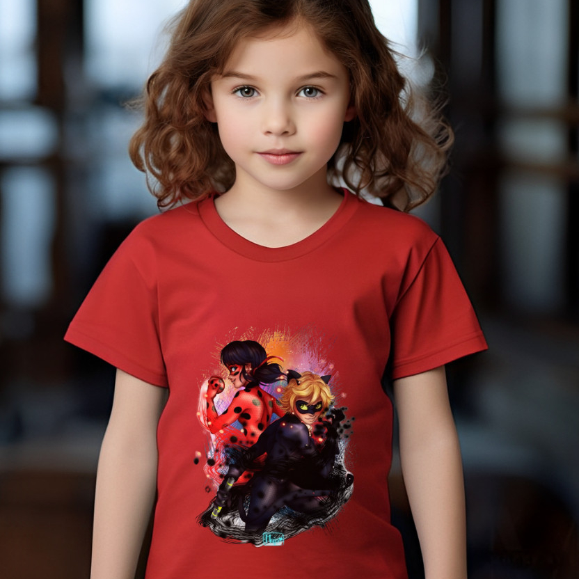 Camiseta Feminina Infantil Estampa Personagens Tendência Moda Kids 02 ao 16, camiseta menina