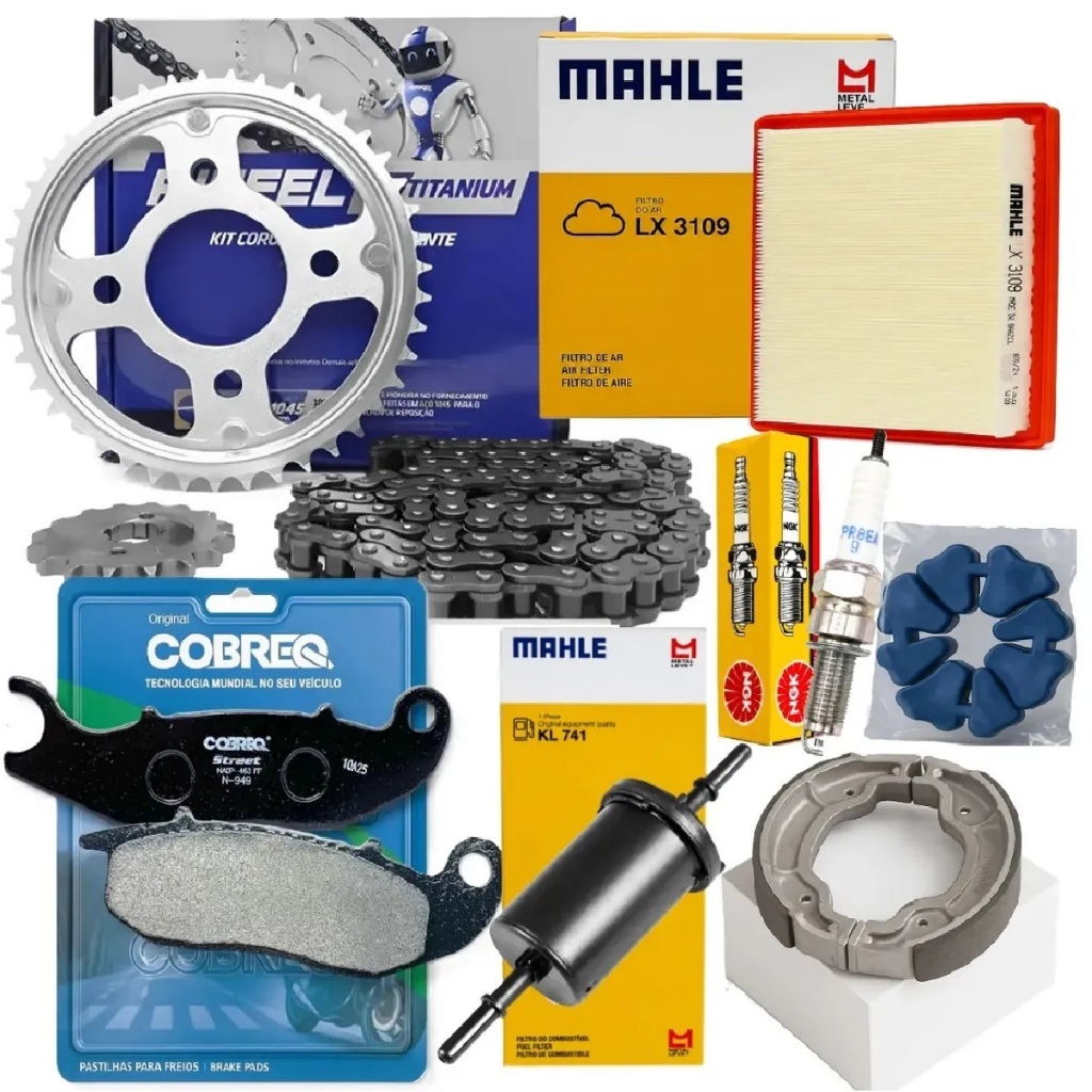 Kit Revisão Cg Titan Fan 150 2010 2011 2012 2013 Esdi Riffel