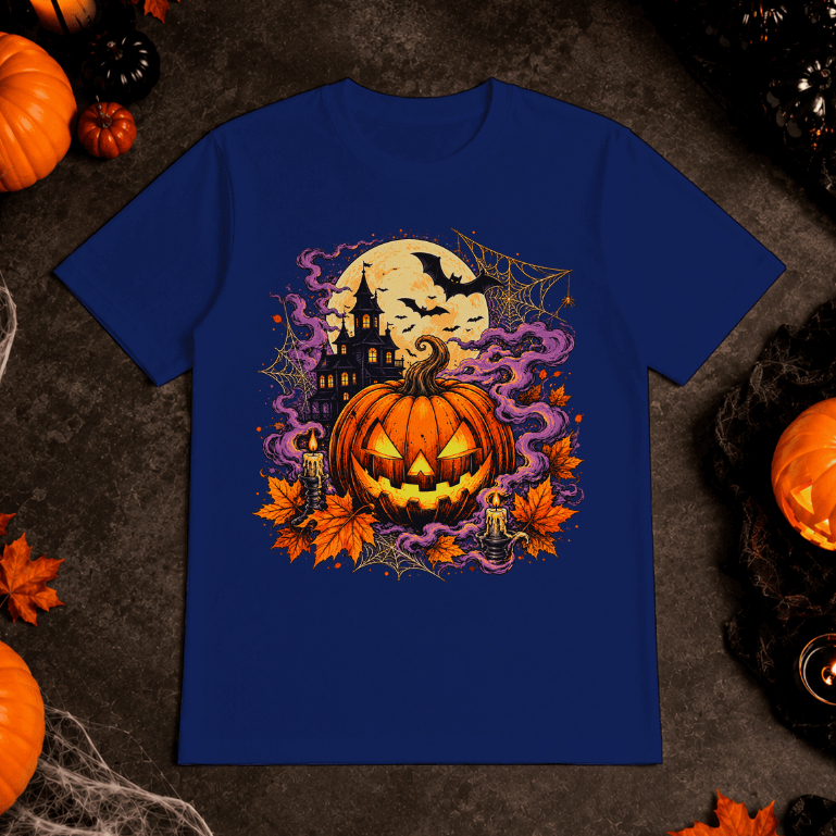 Camiseta Basica Black Friday Halloween Algodão Estampada Abobora Terror Fio 30.1 Premium Confortavel Unissex 100%Algodão