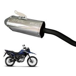 Escapamento Fortuna Mini Tri Oval F1 Xre 190 2025 2026 NXR Bros 160 2025/2026 Selo Inmetro
