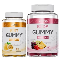 Kit Gummy Melatonina 60 Gomas + Biotina 60 Gomas Bodyaction