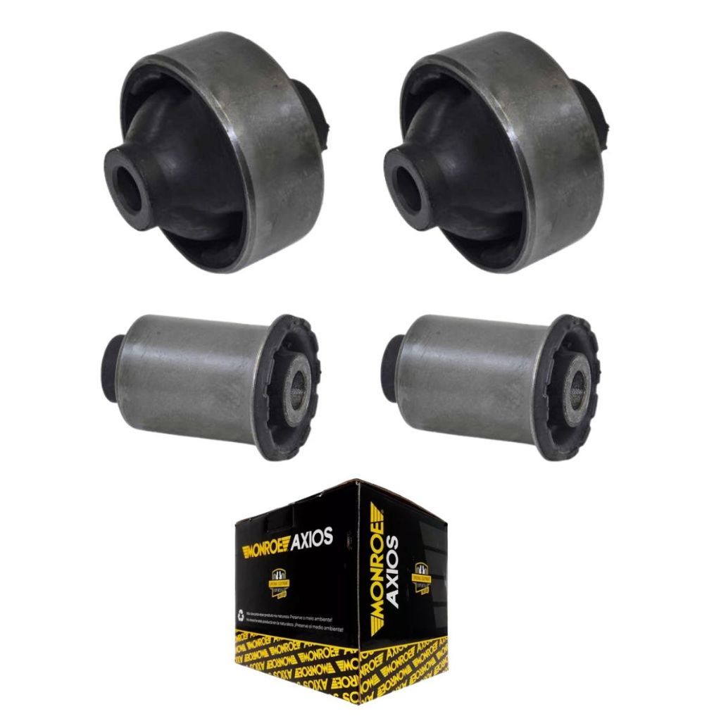 Kit 4 Buchas da Bandeja Chevrolet Cobalt 11/21 Onix 12/20 Prisma 13/19 Sonic 12/14 Spin 13/26 Axios