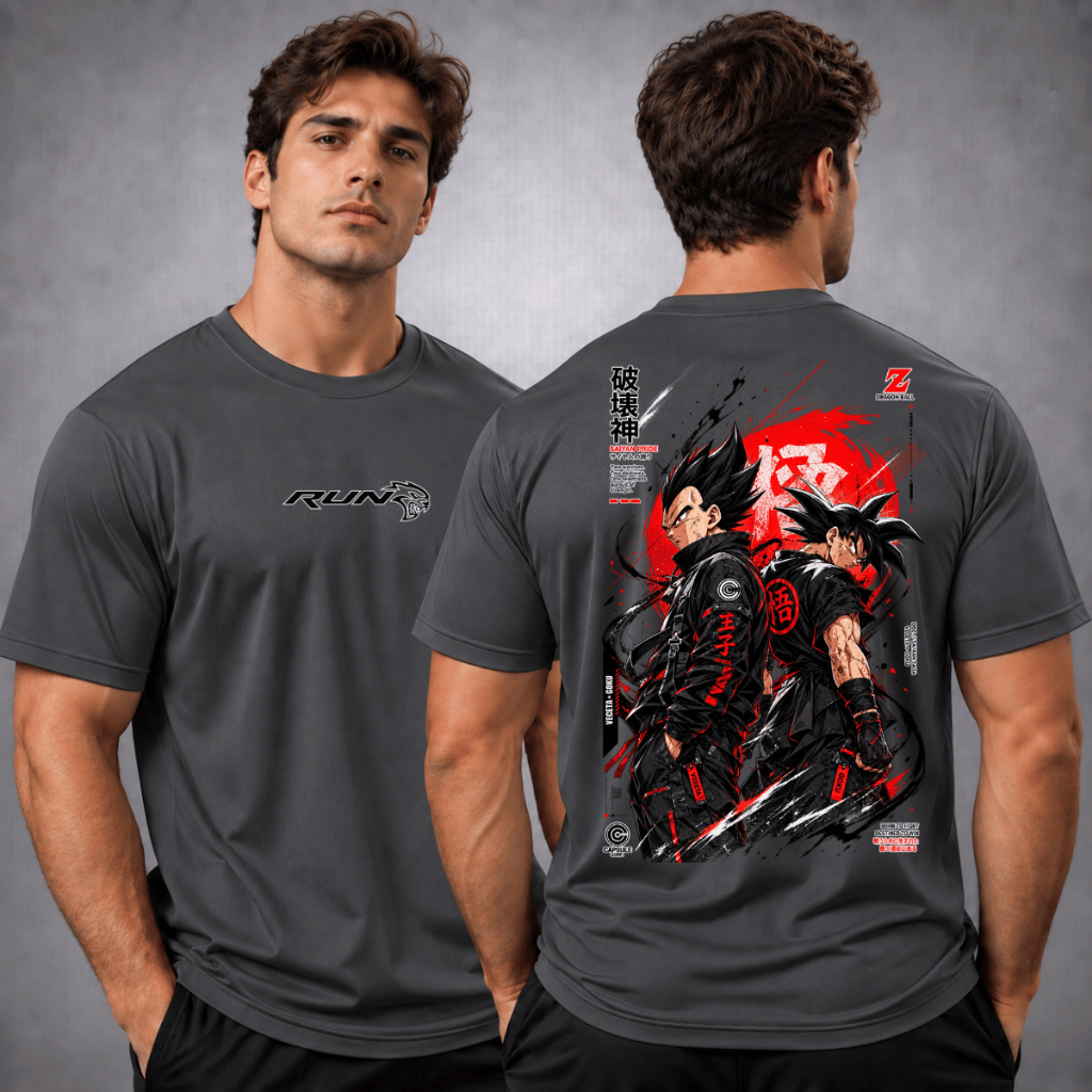 Camiseta Térmica Masculina Dry Fit Estampa Anime Otaku Geek Academia Treino Musculação Moda Fitness